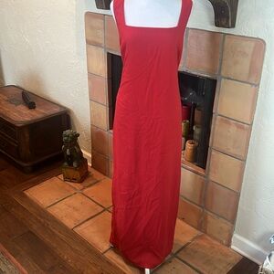 Abercrombie & Fitch Red Maxi Dress